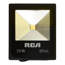 Reflector Led 50w Rca Luz Cálida 5000lm 2700k 2años Color De La Carcasa Negro Color De La Luz Blanco Cálido 110v/220v