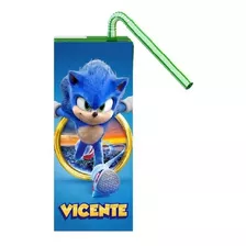 Pack 6 Jugos Néctar Personalizado Sonic 