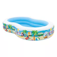 Piscina Inflable Para Niños 262x160x46 Cm Intex Color Multicolor