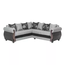 Sofa Seccional Intercambiable Essenza Bugambilia Gris-negro