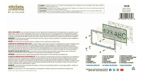 Cruiser Accessories 16130 Dazzle Marco De Matrcula Chapado Foto 5