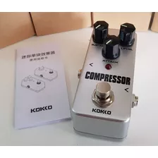 Pedal Sustain Compressor True Bypass Koko Resistente Metal F