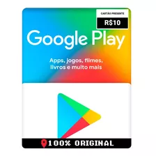 Gift Card Google Play R$10 Reais Brasil Envio Rápido