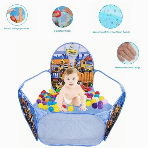 Madelalu Piscina de juguetes para niños