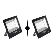 Pack X 2 Focos Reflector Led De 100 Watts Ip66