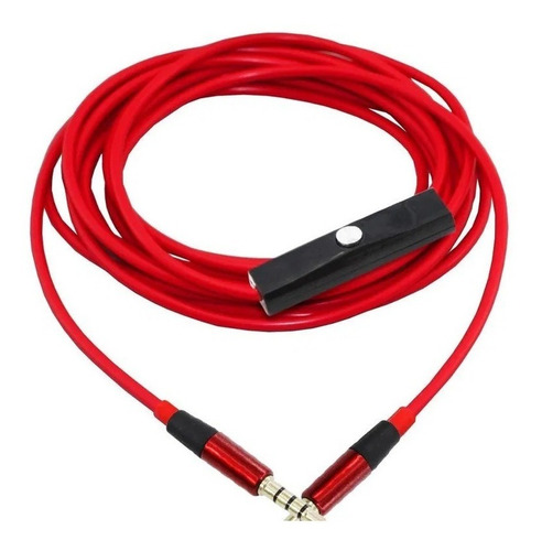 Cable Auxiliar 3.5 Mm Con Micrófono Manos Libres Control 1 M