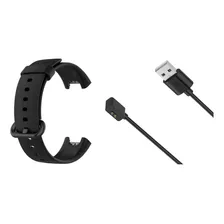 Kit Pulseira Carregador Compatível Com Redmi Watch 2 Lite Cor Preta