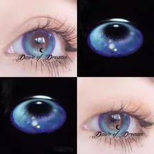 Pupilentes Cardcaptor Blue, Color Azul, Cosplay Tipo Big Eye