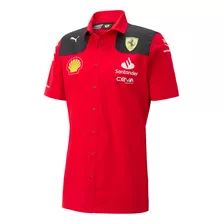 Camisa Team Scuderia Ferrari Manga Corta Original Algodón