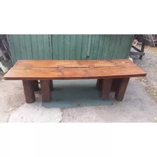 Mesa Antigua En Madera De Demolición