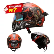 Casco Alfa The King Con Led Dot Mica Premium Y Night Vision