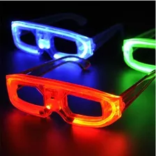 40 Unidades Óculos De Led Pisca Cores Sortidas Neon Rave 
