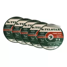 Disco Corte Inox Metal Fine Cut 7x1/16x7/8 Telstar (5 Peças)