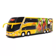 Brinquedo Miniatura Ônibus Eucatur Amarelo 1800 Dd 30cm