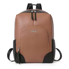 Cluci Mochila Para Computadora Portatil De Cuero De 15.6 Pul