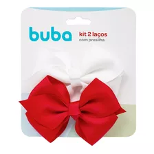 Kit Laços Infantil Com Presilha 2un 15311 - Buba Cor Rosa Escuro