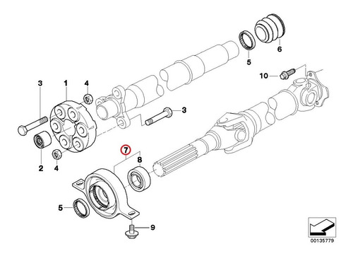 Soporte Flecha Chumacera Bmw 323i 325i 330i 1999-2000 @ Foto 4