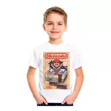 Camiseta Luigi Super Mario Camisa Blusa Moleton Infantil