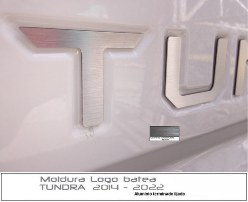 Letras Logotipo Tapa Batea (caja) Toyota Tundra 2014 - 2021 Foto 7