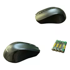 Mouse Sem Fio Com Monitor De Led Vermelho + Mini Receptor 