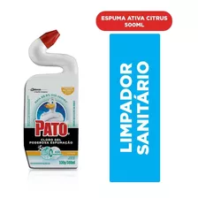 Limpador Sanitário Cloro Gel Poderosa Espumação Citrus 500ml Pato
