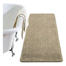 Luxury Bathroom Rug Shaggy Mat 24 X 70 Inch, Washable