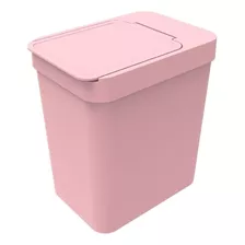 Lixeira 2,5l Cesto De Lixo Plástico P/ Pia Cozinha Banheiro Cor Rosa