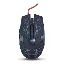 Mouse Optico Con Cable Gaming Marca: Seisa Model:c004 Color Negro