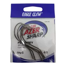 Anzuelos Eagle Claw L044 N4/0 Pesca Pejerrey X5u Lazer Sharp