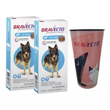 Kit Bravecto Antipulga,carrapato 2un 20a40kg P/ Cães Combo