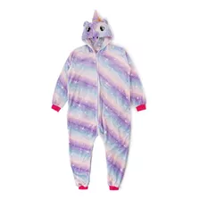 Pijama Estrella Multicolor Unicornio Invierno Infantil Polar