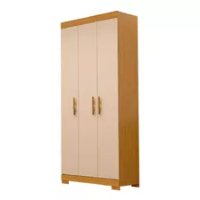 Guarda Roupa Acp Lana 3 Portas 100% Mdf Nature/off White