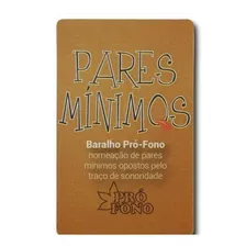 Baralho Pares Mínimos Pró-fono