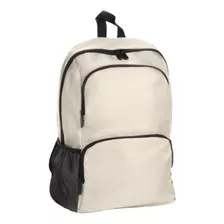 Mochila De Poliéster Resistente - Bolsos Frontais