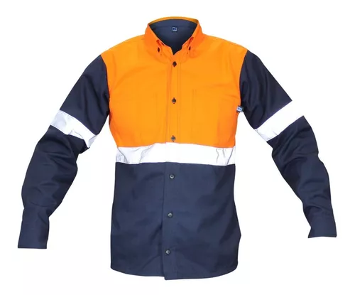 Segunda imagen para búsqueda de camisa industrial naranja