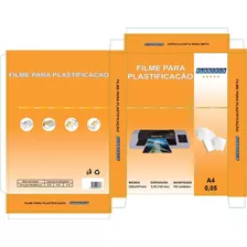 Plástico Para Plastificação A4 220x307x0,05mm 100 Unidades