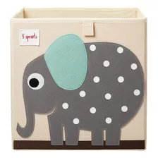 Cesto Organizador Quadrado - Elefante - 3 Sprouts