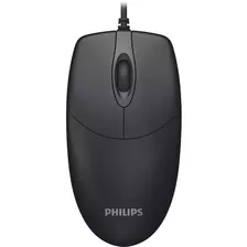 Mouse Cableado Philips M234 Optico Usb 2.0 Pc Notebook Negro