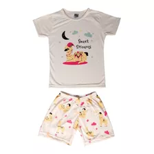 Pijamas Infantil Menina Juvenil Roupa De Verão Para Dormir 