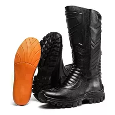 Bota Coturno Bombeiro Tatica Militar Cano Longo 12x S/ Juros