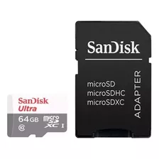 Cartão De Memória Sandisk 64gb Com Adaptador Original - Nf