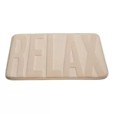 Alfombra De Baño Memory Foam Relax Color Natural