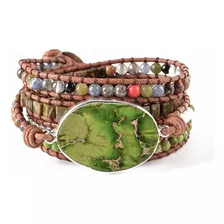 Pulsera De Jaspe Imperial Verde