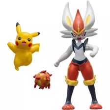 Pokémon Figura De Batalla Pikachu Y Cinderace