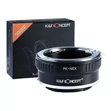 Adaptador D/lente K&f Concept P/cámara Pentax Pk K A Sony Ne