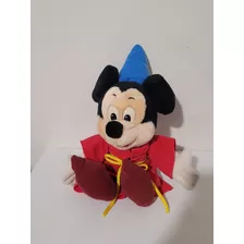 Pelúcia Antiga Mickey Feiticeiro Mago Walt Disney 36cm 