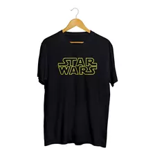 Playera Star Wars Logo Letras Tallas Extra Infantil Juvenil