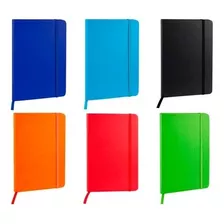 Libreta Mediana Pointer Con Liga Color Neon