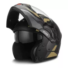 Capacete Escamoteável Captiva Stronger Faster Fosco Etceter Cor Dourado Tamanho Do Capacete 58