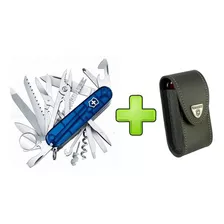 Cortaplumas Victorinox Swiss Champ 33 Usos + Funda Colores Color Azul